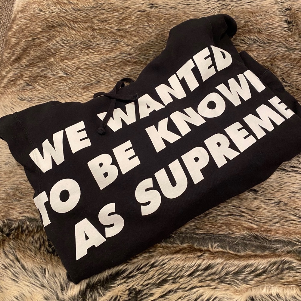 Supreme Known As, Hooded Sweatshirt Black